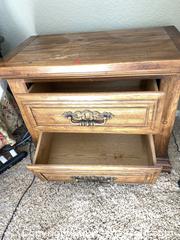 MaxSold Auction: Wood bedside table  - Erie (Colorado, USA) SELLER MANAGED Moving Online Auction - Madison Drive
