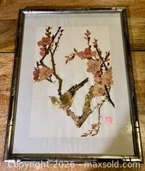 MaxSold Auction: Egypt Vintage Papyrus Bird Flower Art Framed  - Stoughton (Massachusetts, USA) SELLER MANAGED Reseller Online Auction - West Street