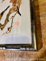 MaxSold Auction: Egypt Vintage Papyrus Bird Flower Art Framed  - Stoughton (Massachusetts, USA) SELLER MANAGED Reseller Online Auction - West Street