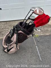 MaxSold Auction: Lefty Cobra Golf Set with Izzo Golf Bag - Stoughton (Massachusetts, USA) SELLER MANAGED Reseller Online Auction - West Street
