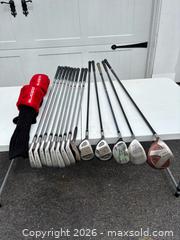 MaxSold Auction: Lefty Cobra Golf Set with Izzo Golf Bag - Stoughton (Massachusetts, USA) SELLER MANAGED Reseller Online Auction - West Street