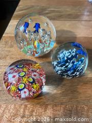 MaxSold Auction: Vintage Blown Glass Paperweight Lot Murano  - Stoughton (Massachusetts, USA) SELLER MANAGED Reseller Online Auction - West Street