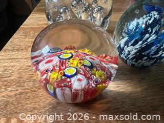 MaxSold Auction: Vintage Blown Glass Paperweight Lot Murano  - Stoughton (Massachusetts, USA) SELLER MANAGED Reseller Online Auction - West Street