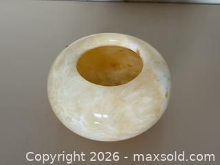 MaxSold Auction: Vintage Carved Stone Marble Onyx Bowl Tealight Candle Holder - Daly City (California, USA) SELLER MANAGED Estate Sale Online Auction - Lake Vista Avenue