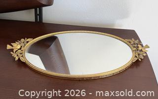 MaxSold Auction: Vintage Matson Gold Vanity Tray, Oval Filigree Mirror with Bird Handles - Daly City (California, USA) SELLER MANAGED Estate Sale Online Auction - Lake Vista Avenue