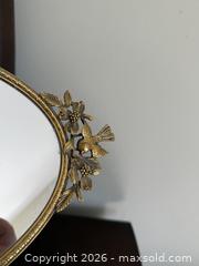 MaxSold Auction: Vintage Matson Gold Vanity Tray, Oval Filigree Mirror with Bird Handles - Daly City (California, USA) SELLER MANAGED Estate Sale Online Auction - Lake Vista Avenue