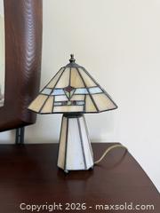 MaxSold Auction: Vintage Small Dale Tiffany Art Glass Mosaic Table Lamp - Daly City (California, USA) SELLER MANAGED Estate Sale Online Auction - Lake Vista Avenue