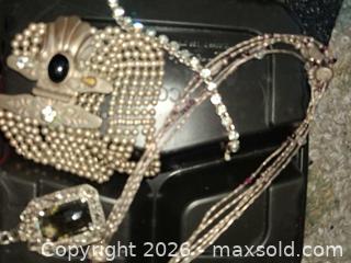 MaxSold Auction: Mixed Vintage Costume Jewelry Lot — Necklaces, Bracelets, Brooches - San Fernando (California, USA) SELLER MANAGED Estate Sale Online Auction -  North Workman Street