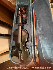 MaxSold Auction: Full-Size 4/4 Black Violin with Case & Accessories - Weatherford (Texas, USA) SELLER MANAGED Downsizing Online Auction - Horseshoe Bend Trail