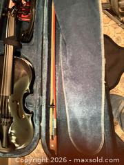 MaxSold Auction: Full-Size 4/4 Black Violin with Case & Accessories - Weatherford (Texas, USA) SELLER MANAGED Downsizing Online Auction - Horseshoe Bend Trail