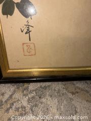 MaxSold Auction: Original Japanese Hand-Painted Birds on Silk and Canvas, Framed - Weatherford (Texas, USA) SELLER MANAGED Downsizing Online Auction - Horseshoe Bend Trail