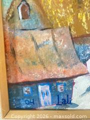 MaxSold Auction: Village Scene - Oil on Board - Lanark Highlands (Ontario, Canada) SELLER MANAGED Downsizing Online Auction -  Markle Road