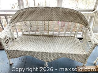 MaxSold Auction: Wicker Love Seat - Lanark Highlands (Ontario, Canada) SELLER MANAGED Downsizing Online Auction -  Markle Road