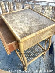 MaxSold Auction: Wicker Side Table - Lanark Highlands (Ontario, Canada) SELLER MANAGED Downsizing Online Auction -  Markle Road