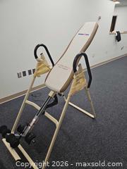 MaxSold Auction: Ironman Inversion Table with Infrared Heat Therapy - East Bridgewater (Massachusetts, USA) SELLER MANAGED Downsizing Online Auction - Laurel Street