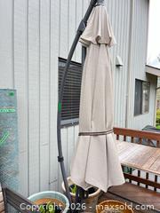 MaxSold Auction: Coolaroo 9 ft Cantilever/Offset Umbrella, Beige/Tan - Saanich (British Columbia, Canada) PARTNER MANAGED Moving Online Auction - Agnew Street