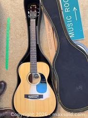 MaxSold Auction: Degas Dreadnought Acoustic Guitar, Natural Finish with Case - Saanich (British Columbia, Canada) PARTNER MANAGED Moving Online Auction - Agnew Street