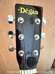 MaxSold Auction: Degas Dreadnought Acoustic Guitar, Natural Finish with Case - Saanich (British Columbia, Canada) PARTNER MANAGED Moving Online Auction - Agnew Street