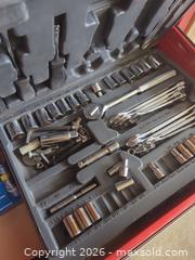 MaxSold Auction: Red Steel Tool Chest, 4-Drawer with contents - Saanich (British Columbia, Canada) PARTNER MANAGED Moving Online Auction - Agnew Street