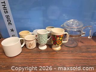 MaxSold Auction: Assorted Ceramic, Glass & Metal Mugs and Teapots, Lot of 9 - Calgary (Alberta, Canada) SELLER MANAGED Estate Sale Online Auction - 59 Avenue South East
