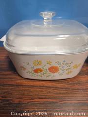 MaxSold Auction: CorningWare Covered Casserole and Handled Saucepan, Vintage Floral - Calgary (Alberta, Canada) SELLER MANAGED Estate Sale Online Auction - 59 Avenue South East