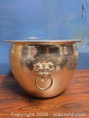 MaxSold Auction: Decorative Planter with Lion Ring Handles - Calgary (Alberta, Canada) SELLER MANAGED Estate Sale Online Auction - 59 Avenue South East