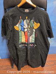 MaxSold Auction: Fruit of the Loom Black T-Shirt XL Bourbon Street Jazz Print - Calgary (Alberta, Canada) SELLER MANAGED Estate Sale Online Auction - 59 Avenue South East