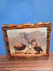 MaxSold Auction: Indigenous American Framed Art, Wood Frame, 12.5 x 10.5 - Calgary (Alberta, Canada) SELLER MANAGED Estate Sale Online Auction - 59 Avenue South East