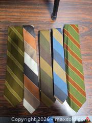 MaxSold Auction: Lot of 5 Men's Striped Neckties - Calgary (Alberta, Canada) SELLER MANAGED Estate Sale Online Auction - 59 Avenue South East