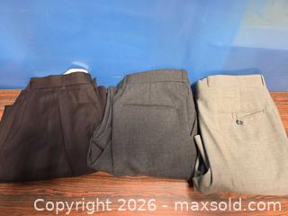 MaxSold Auction: Men's Dress Pants, Polyester-Wool Blend — 3 Pairs - Calgary (Alberta, Canada) SELLER MANAGED Estate Sale Online Auction - 59 Avenue South East