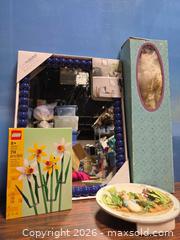 MaxSold Auction: Mixed lot: LEGO Daffodils 40747, boxed doll, collectible plate, mirror - Calgary (Alberta, Canada) SELLER MANAGED Estate Sale Online Auction - 59 Avenue South East