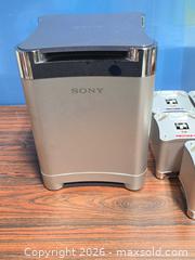 MaxSold Auction: NOT TESTED Sony SS-WS503 Home Theater Speaker Set - Silver/Champagne - Calgary (Alberta, Canada) SELLER MANAGED Estate Sale Online Auction - 59 Avenue South East