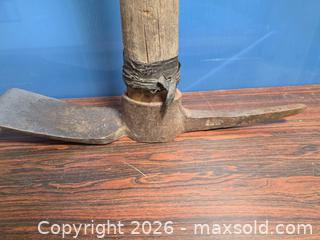 MaxSold Auction: Pick Mattock with Forged Steel Head and Wooden Handle - Calgary (Alberta, Canada) SELLER MANAGED Estate Sale Online Auction - 59 Avenue South East