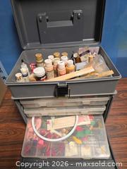 MaxSold Auction: Plano Assorted Craft Supplies Kit with Plastic Storage Box - Calgary (Alberta, Canada) SELLER MANAGED Estate Sale Online Auction - 59 Avenue South East