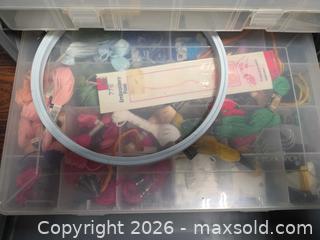 MaxSold Auction: Plano Assorted Craft Supplies Kit with Plastic Storage Box - Calgary (Alberta, Canada) SELLER MANAGED Estate Sale Online Auction - 59 Avenue South East