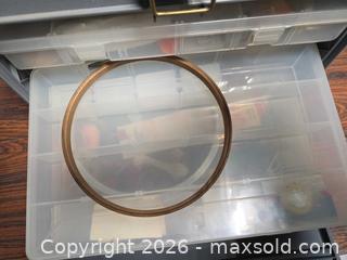 MaxSold Auction: Plano Assorted Craft Supplies Kit with Plastic Storage Box - Calgary (Alberta, Canada) SELLER MANAGED Estate Sale Online Auction - 59 Avenue South East