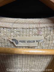MaxSold Auction: Pure Virgin Wool Button-Up Cardigan - Calgary (Alberta, Canada) SELLER MANAGED Estate Sale Online Auction - 59 Avenue South East