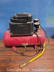 MaxSold Auction: Red Electric Corded Air Compressor, 3–6 Gallon, Up to 125 PSI - Calgary (Alberta, Canada) SELLER MANAGED Estate Sale Online Auction - 59 Avenue South East