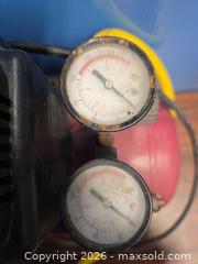 MaxSold Auction: Red Electric Corded Air Compressor, 3–6 Gallon, Up to 125 PSI - Calgary (Alberta, Canada) SELLER MANAGED Estate Sale Online Auction - 59 Avenue South East
