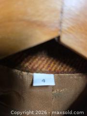 MaxSold Auction: Runaway Plaid Wool Blazer / Sport Coat Size 4 - Calgary (Alberta, Canada) SELLER MANAGED Estate Sale Online Auction - 59 Avenue South East