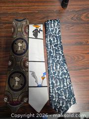 MaxSold Auction: Set of 3 Cartoon Novelty Neckties - Calgary (Alberta, Canada) SELLER MANAGED Estate Sale Online Auction - 59 Avenue South East
