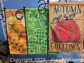 MaxSold Auction: Set of 3 Garden Flags - Calgary (Alberta, Canada) SELLER MANAGED Estate Sale Online Auction - 59 Avenue South East