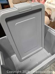 MaxSold Auction: Set of 4 Large Gray Plastic Storage Bins (20+ gal) - Calgary (Alberta, Canada) SELLER MANAGED Estate Sale Online Auction - 59 Avenue South East