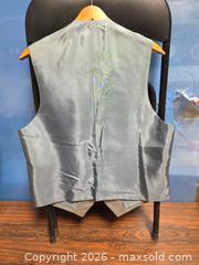 MaxSold Auction: Subtle Windowpane Checked Vest / Waistcoat, Three-Button Front - Calgary (Alberta, Canada) SELLER MANAGED Estate Sale Online Auction - 59 Avenue South East