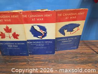 MaxSold Auction: The Canadian Army at War (3-Book Lot) with Flags  - Calgary (Alberta, Canada) SELLER MANAGED Estate Sale Online Auction - 59 Avenue South East