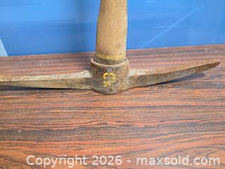MaxSold Auction: Unbranded Steel/Iron Head Pickaxe with Wood Handle, ~36" - Calgary (Alberta, Canada) SELLER MANAGED Estate Sale Online Auction - 59 Avenue South East