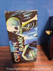 MaxSold Auction: Vintage Skull Coffin Novelty Coin Bank - Calgary (Alberta, Canada) SELLER MANAGED Estate Sale Online Auction - 59 Avenue South East