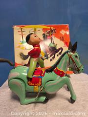 MaxSold Auction: Wind-Up Tin Toy Acrobat on Horse, Original Box - Calgary (Alberta, Canada) SELLER MANAGED Estate Sale Online Auction - 59 Avenue South East