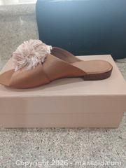 MaxSold Auction: A.D. & Daughters Satin Tan/Brown Open-Toe Slip-On Slides, 7.5 - Las Vegas (Nevada, USA) PARTNER MANAGED Estate Sale Online Auction - Argent Star Court