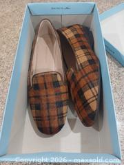 MaxSold Auction: Antonio Melani Plaid Brown/Tan Calf-Hair Loafers Size 7.5 - Las Vegas (Nevada, USA) PARTNER MANAGED Estate Sale Online Auction - Argent Star Court